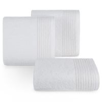 Bawełniany ręcznik Lari 30X50 cm biały ozdobna bordiura