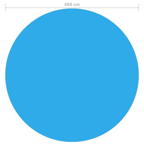 Emaga Plandeka na okrągły basen 488 cm PE niebieska na Arena.pl