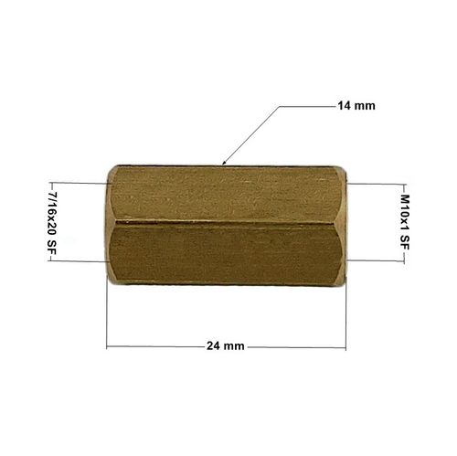 ŁPS-30 Łącznik przewodu hamulcowego 7/16"20 SF wew / M10x1 SF wew na Arena.pl