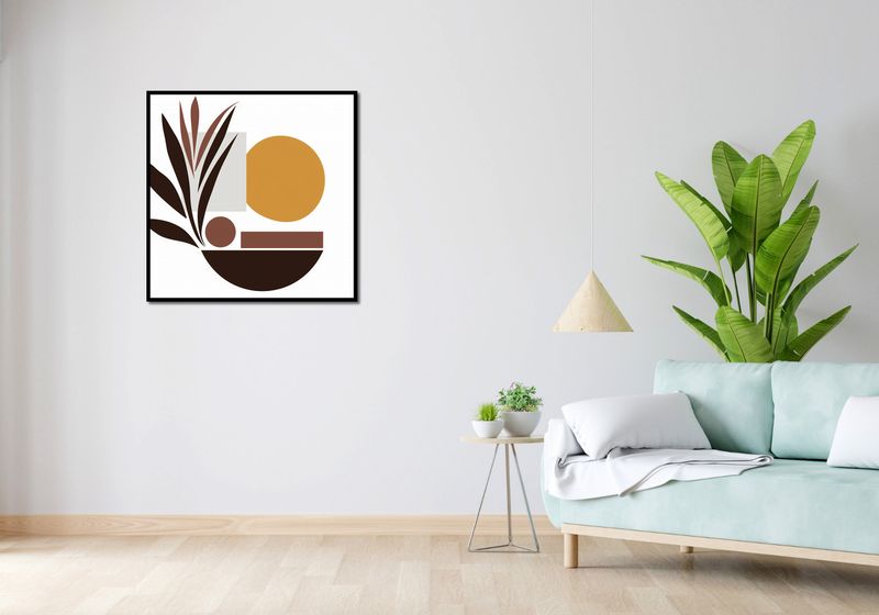 Plakat 80x80cm Stylizacja Roślin zdjęcie 4