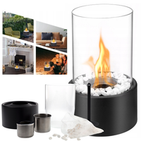 Biokominek Wolnostojący Biofireplace 21 X 12 X 10 X cm Czarny