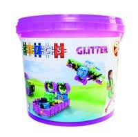 Klocki konstrukcyjne Wiaderko 8 w 1 Glitter CB180