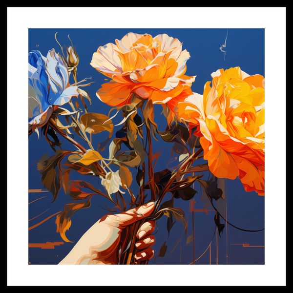 Plakat 50x50cm Żywy Uścisk zdjęcie 3