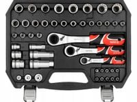 ZESTAW NASADEK PRZELOTOWYCH SPLINE 1/4", 3/8" 1/2" 47 ELEMENTÓW