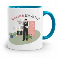 Dla Kelnera Kubek Błękitny Kelner Idealny Prezent Z Nadrukiem Ze Zdjęciem