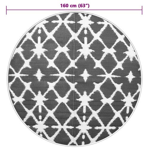 Dywan na zewnątrz, ARAKIL niebiesko-biały, Ø160 cm, PP na Arena.pl