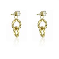 kolczyki ze stali chirurgicznej pozłacane sztyfty kst1891