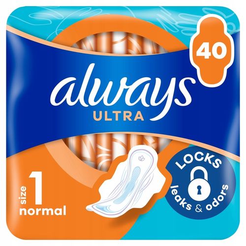 Always Ultra Normal Podpaski ze skrzydełkami 40 szt na Arena.pl