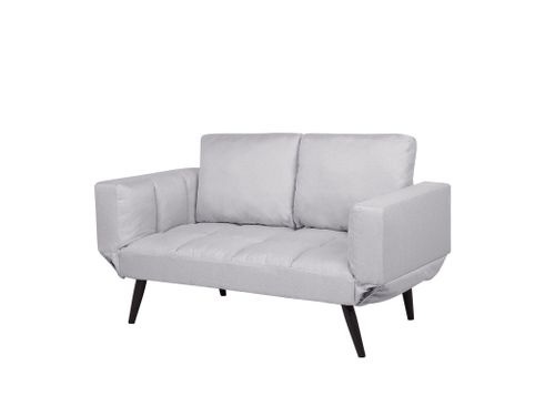 Sofa rozkładana jasnoszara BREKKE na Arena.pl