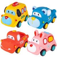 Gumowe Samochodziki Dla Malucha Autka Sensoryczne z Napędem