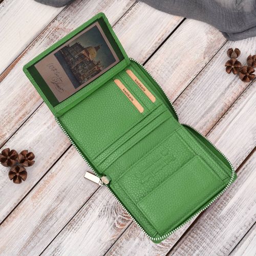 portfel damski skórzany na suwak zielony rfid paolo peruzzi t-139-gb na Arena.pl