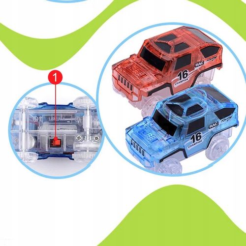 TOR WYGINANY MAGICZNY DLA DZIECI ŚWIECĄCE AUTA SAMOCHODZIKI 360 EL KOLEJKA na Arena.pl