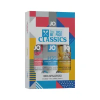 system jo tri me classics zestaw lubrykantow 3x30ml ananas/massage