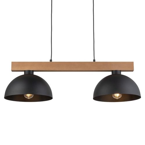 Podwójna lampa zwisająca rustykalna Oslo 4711 TK Lighting drewniana czarna na Arena.pl