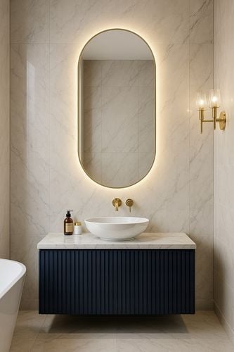 Lustro owalne LED COB łazienkowe, uniwersalne 100x50 cm bez ramy IP 67 na Arena.pl