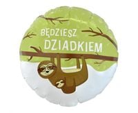 Balon foliowy 45cm - Będziesz dziadkiem, pakowany