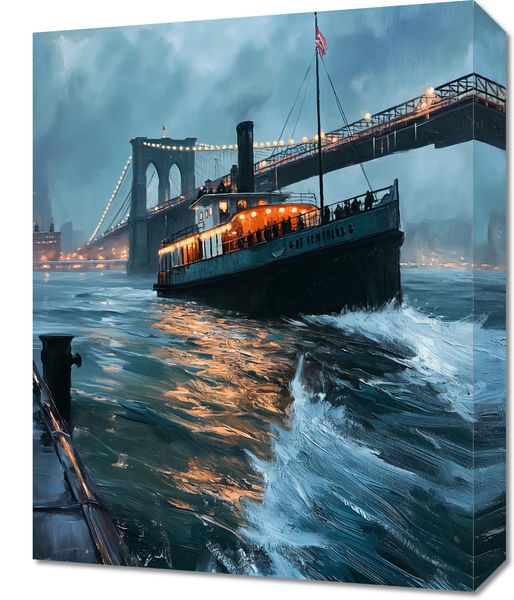 Obraz 40x50cm Stary Parowiec zdjęcie 1