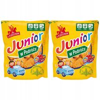 Lajkonik Ciastka Krakersy Junior w Podróży 100g x 2 sztuk