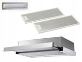 Srebrny okap kuchenny teleskopowy podszafkowy Marin 60cm Inox