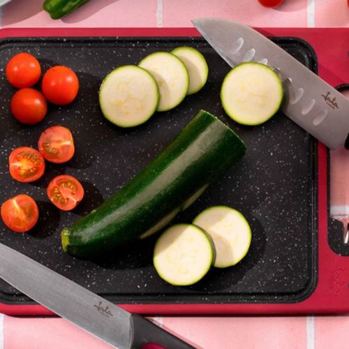 DESKA DO KROJENIA WARZYW OWOCÓW MIĘSA Z OSTRZAŁKĄ DO NOŻY UCHWYTEM KUCHENNA na Arena.pl