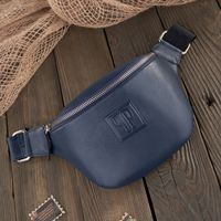 saszetka damska skórzana nerka granatowa paolo peruzzi t-97-db