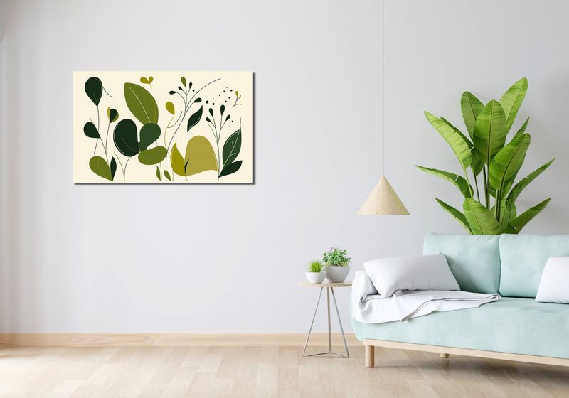 Obraz 100x60cm Świeżość Liści zdjęcie 2