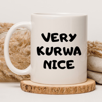 CHAMSKI KUBEK BEZ CENZURY | ŚMIESZNY PREZENT | DO PRACY BIURA DOMU | 330 ml