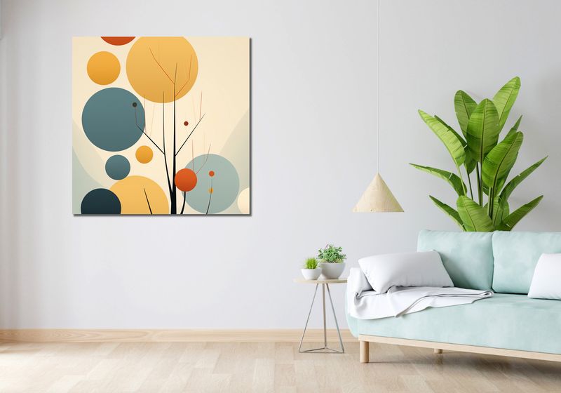 Obraz 100x100cm Harmonia Jesiennych Kolorów zdjęcie 2