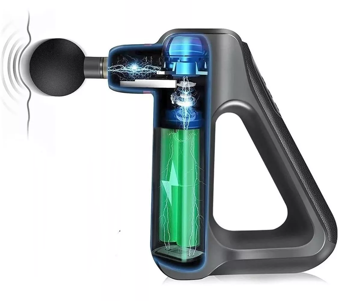 Masażer mięśni powięzi Pistolet do masażu punktów spustowych 8 nasadek zdjęcie 4