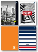 ND39_352887 ZESZYT B5/160K LIN INT MIX WZOR FOL A