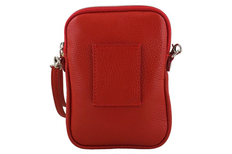 Skórzane etui na telefon - Czerwone jasne zdjęcie 3