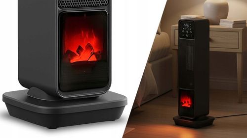 Termowentylator farelka nagrzewnica elektryczna kolumnowy kominek + na Arena.pl