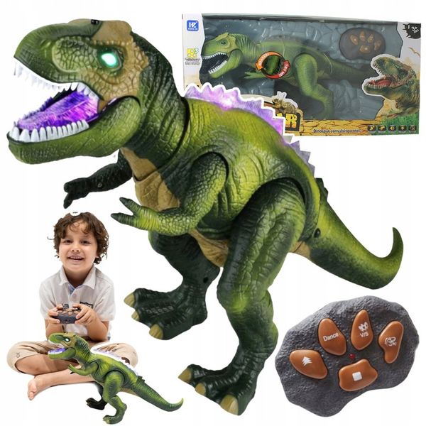 MEGA OGROMNY INTERAKTYWNY DINOZAUR T-REX ZDALNIE STEROWANY CHODZI RYCZY XXL zdjęcie 1
