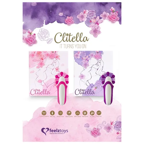 feelztoys clitella pink - kompaktowy stymulator z wymiennymi na Arena.pl