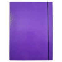 teczka skrzydłowa 2,0 cm z gumką fioletowa