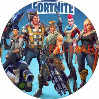 Opłatek na tort Urodziny FORTNITE Postać Tekst Gratis