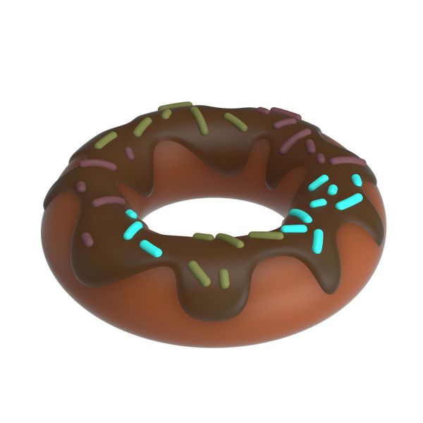 Pretty Love Choco Super Donut Silicone Cock Ring zdjęcie 4