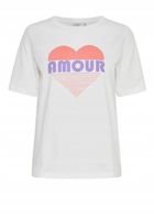 B.Young Amour Heart T-Shirt, White R.M