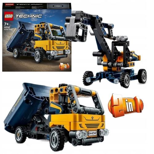 LEGO Technic Samochód Auto Wywrotka koparka 2w1 42147 Budowa Miasto na Arena.pl