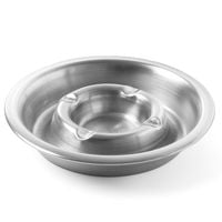 popielnica z rynną na popiół stal nierdzewna śr. 140 mm - hendi 440001