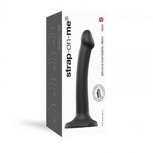 Silicone Bendable Dildo Double Density Black S na Arena.pl
