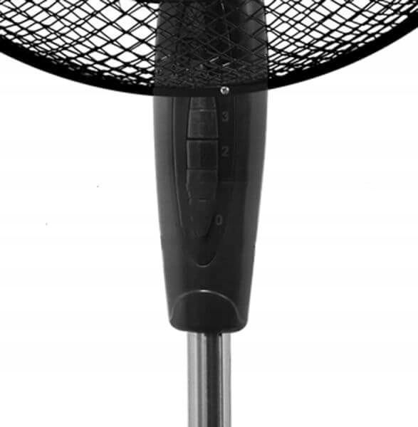 STP FF-40B3 MOCNY WENTYLATOR PODŁOGOWY 40W 40CM REGULOWANY 126CM CZARNY ALU zdjęcie 3