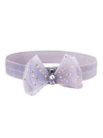 Opaska dziewczęca kokardka w kropki szara 42-48 YOCLUB