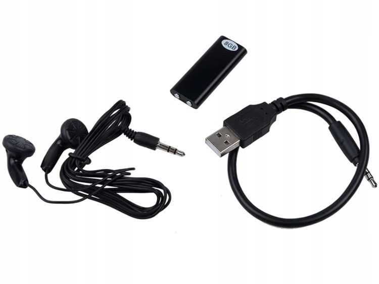 MINIATUROWY SZPIEGOWSKI DYKTAFON PENDRIVE USB 8GB zdjęcie 10