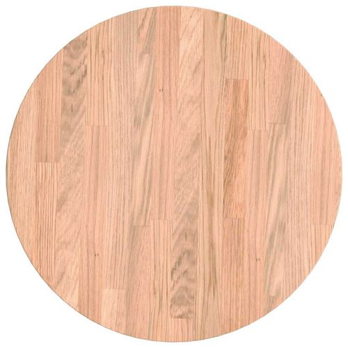 Blat stołu Jasnobrązowy Ø 40 x 2.5 cm Solidne drewno dębowe na Arena.pl