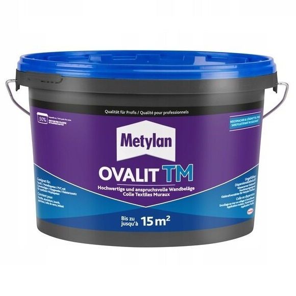 KLEJ DO TAPET GOTOWY METYLAN OVALIT 3 kg zdjęcie 1