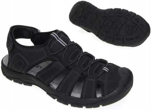 Męskie skórzane sandały solidne lekkie i wygodne buty Trekkingowe na Arena.pl
