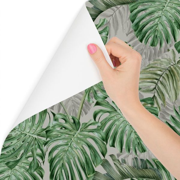 Fototapeta Do Sypialni Liście MONSTERA 3D 405cm x 270cm zdjęcie 5