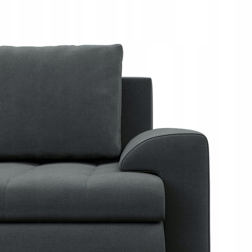 NAROŻNIK FORESTA U DUŻY CIEMNY SZARY KANAPA Rogówka Rozkładana KRONOS VELVE na Arena.pl