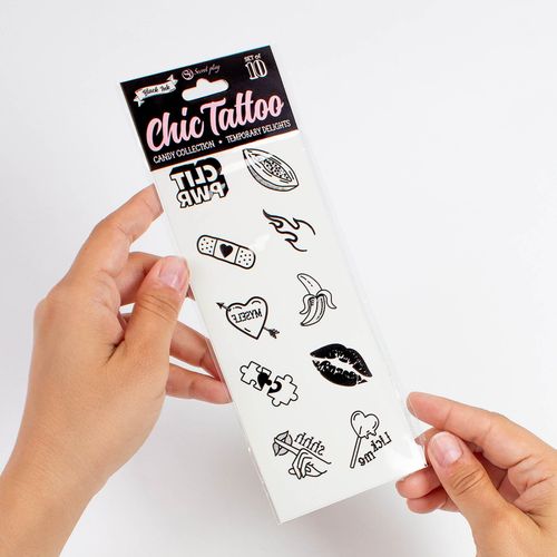 set of 10 temporary tattoos   candy collection na Arena.pl